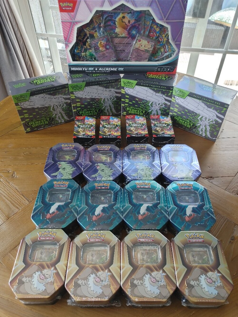 LOTS Sealed Pokemon Cards Perfect Order ETB Booster Bundle Pack Tins Collection